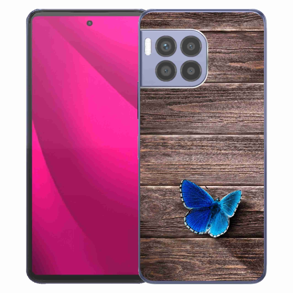 Gélový kryt mmCase na T-Mobile T Phone 2 Pro - modrý motýľ 1