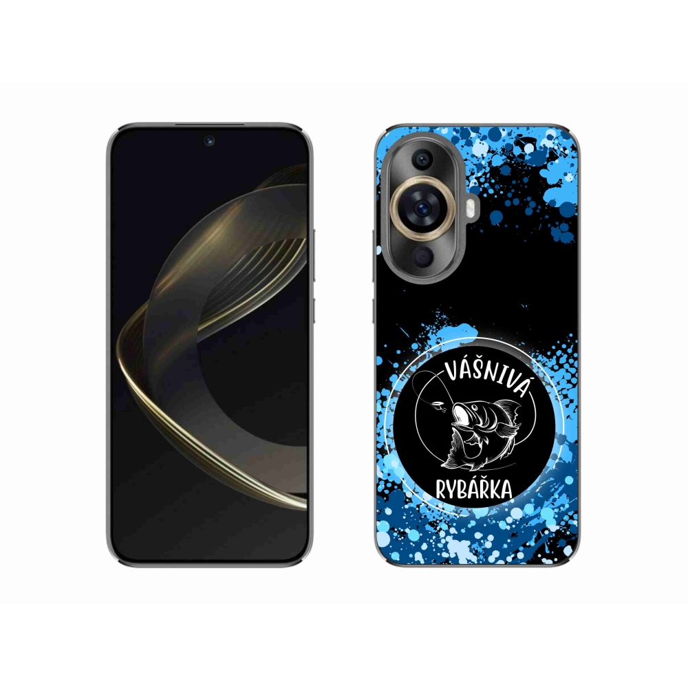 Gélový kryt mmCase na Huawei Nova 11 - vášnivá rybárka čierne pozadie
