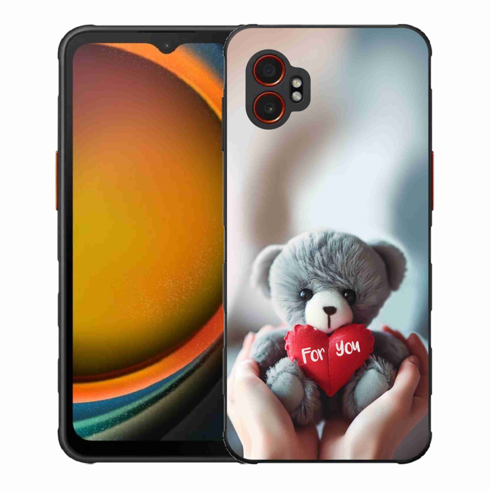 Gélový kryt mmCase na Samsung Galaxy Xcover 7 Pro - medvedík pre zamilovaných