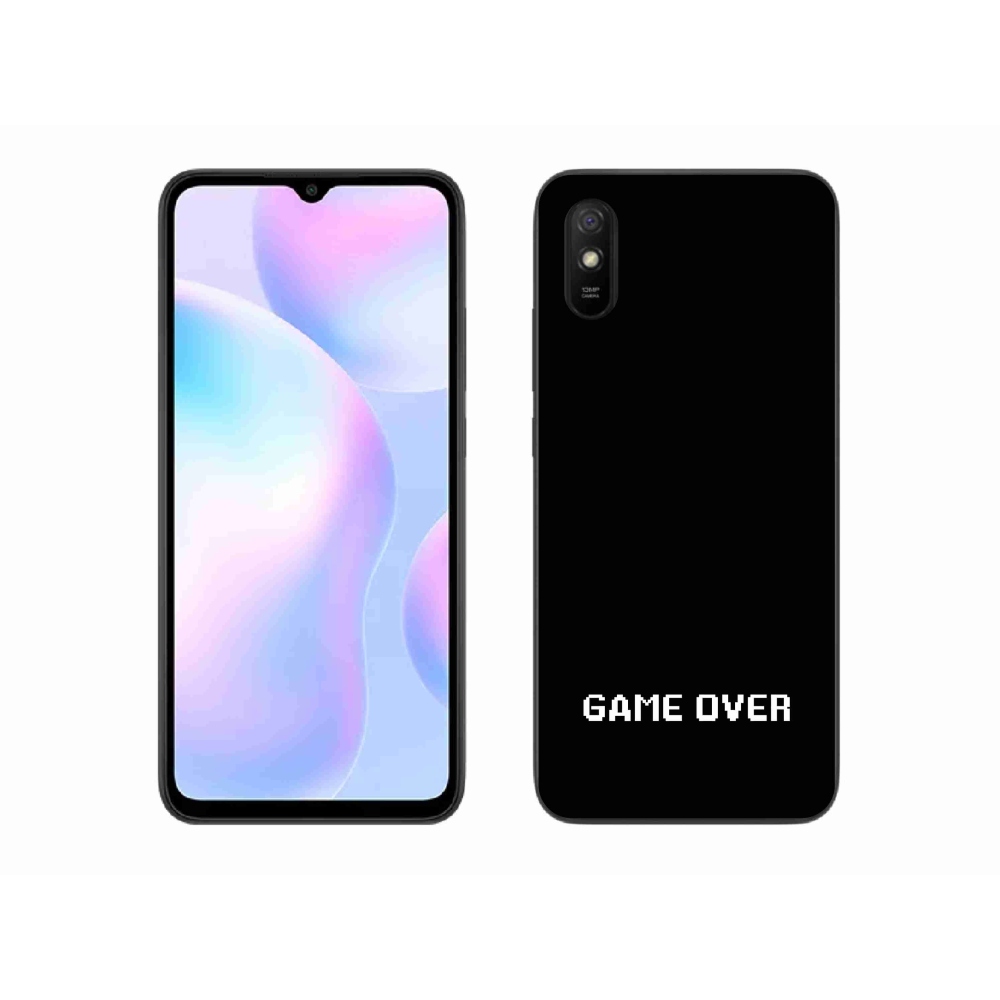 Gélový kryt mmCase na Xiaomi Redmi 9AT - game over čierne pozadie