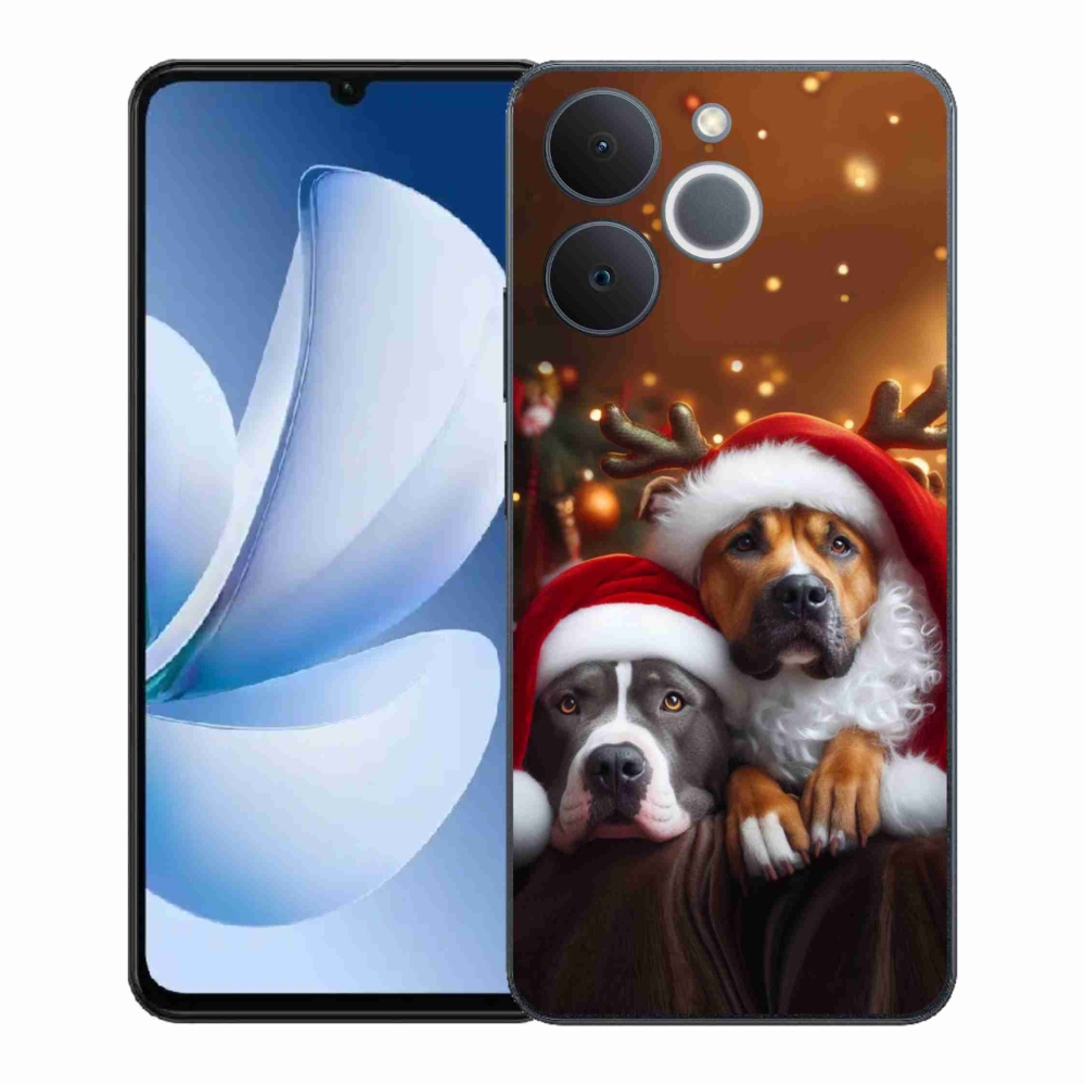 Gélový kryt mmCase na Realme Note 70T - vianočné psy