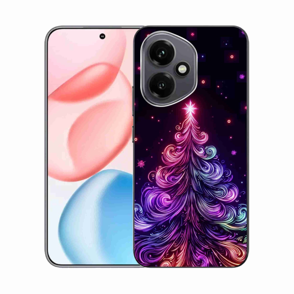 Gélový kryt mmCase na Honor 400 - neónový vianočný stromček 1