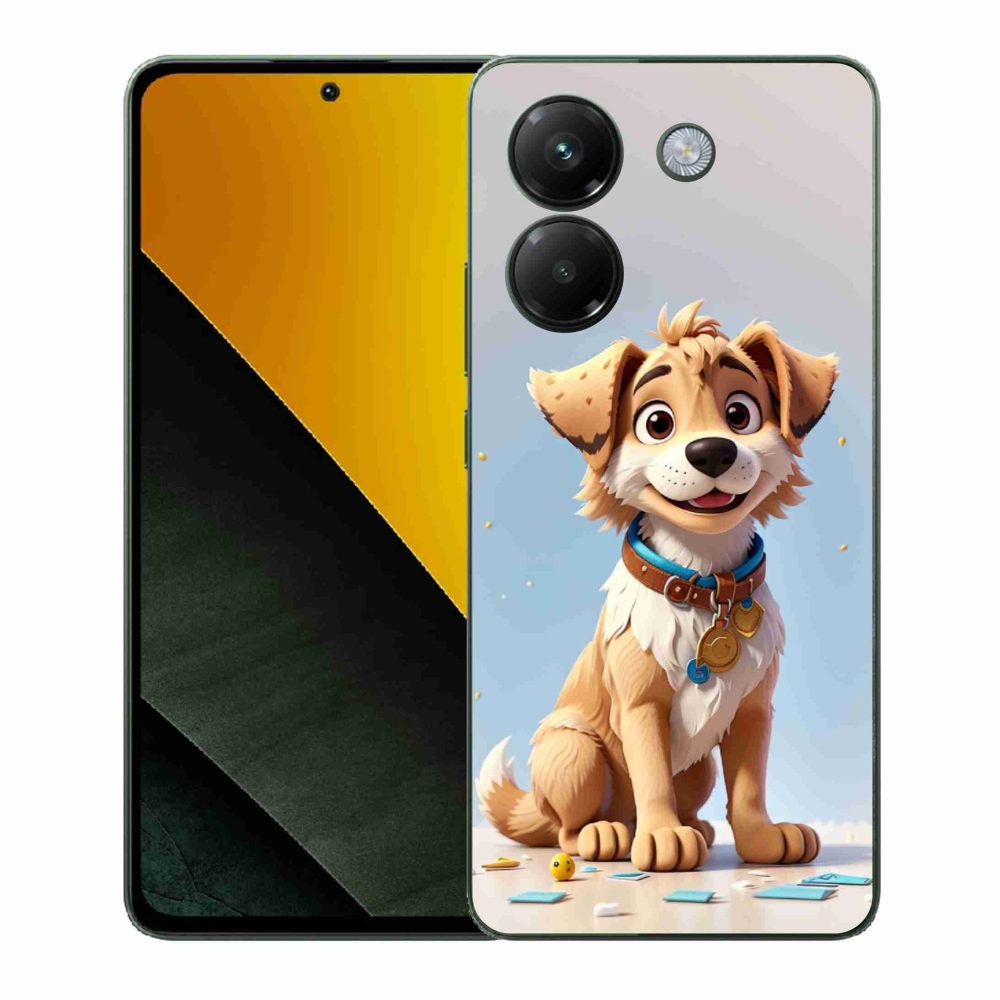 Gélový kryt mmCase na Xiaomi Poco M7 Pro 5G - kreslené šteňa