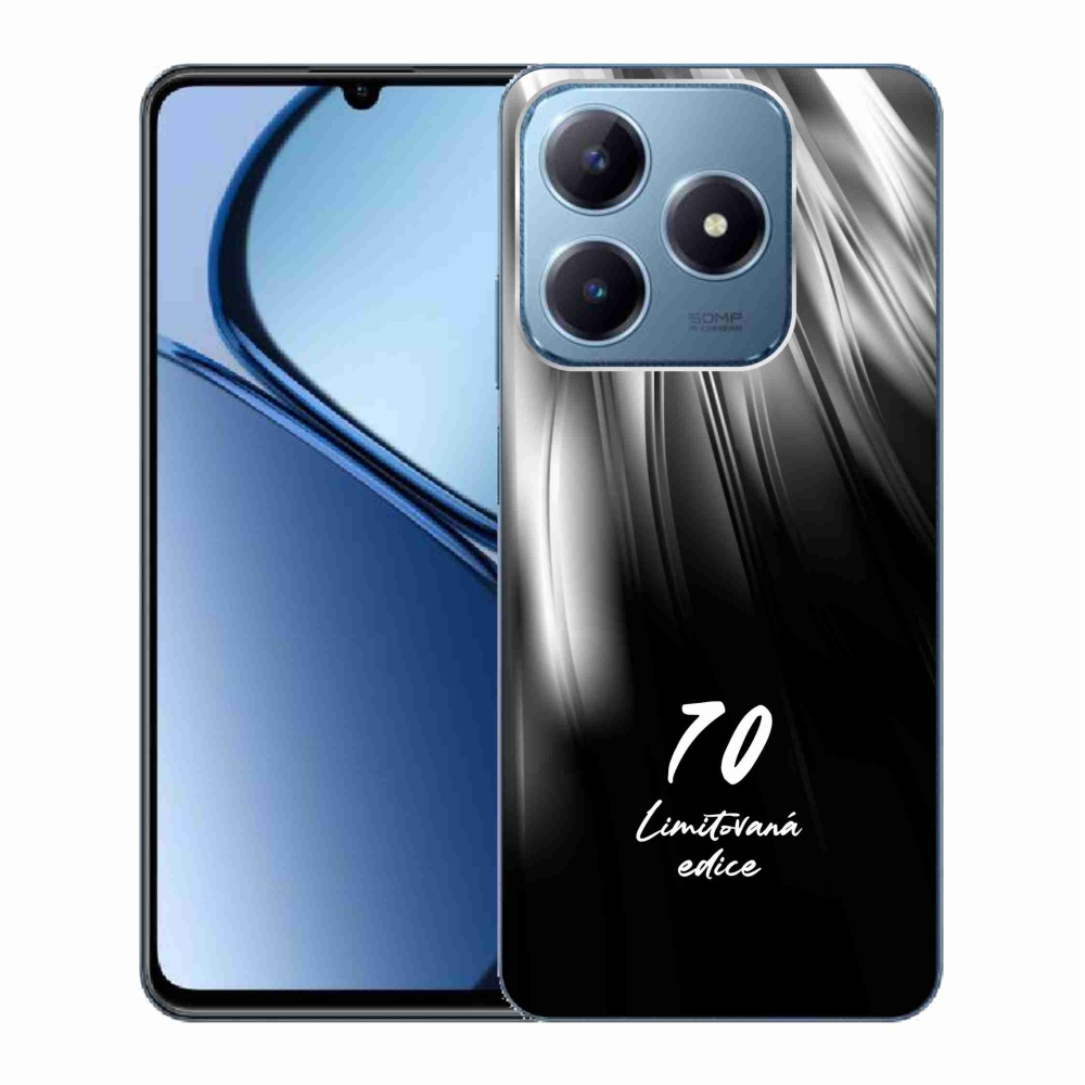 Gélový kryt mmCase na Realme C63 - 70 limitovaná edícia čierne pozadie