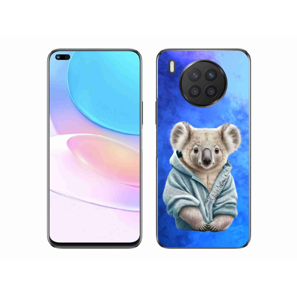 Gelový kryt mmCase na Huawei Nova 8i - koala ve svetru