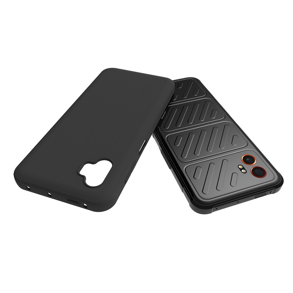 Matný gélový obal na Samsung Galaxy Xcover 7 Pro - čierny
