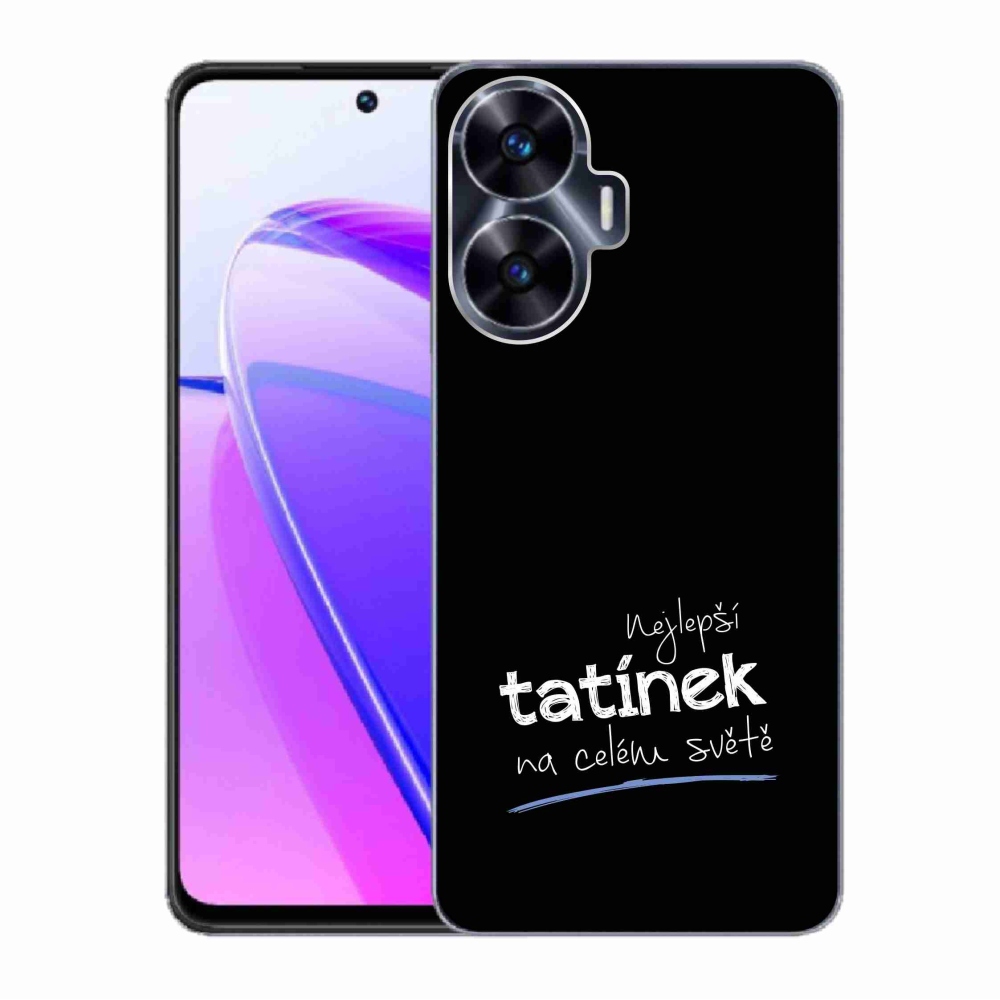 Gélový kryt mmCase na Realme C55 - najlepší otecko 4 čierne pozadie