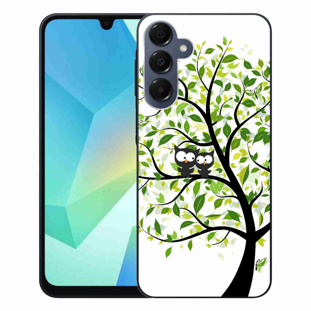 Gélový kryt mmCase na Samsung Galaxy A16 4G/5G - sovičky na strome