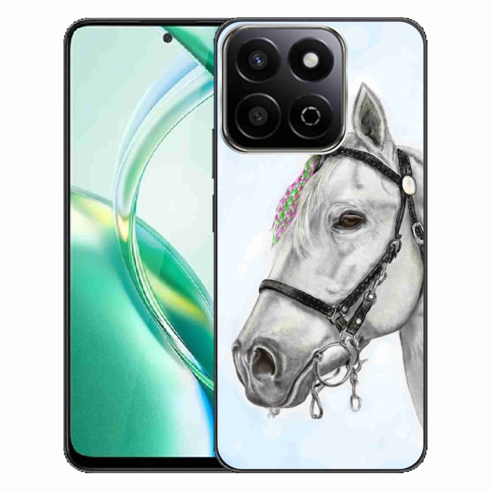 Gélový kryt mmCase na Honor 200 Smart 5G - biely kôň 1