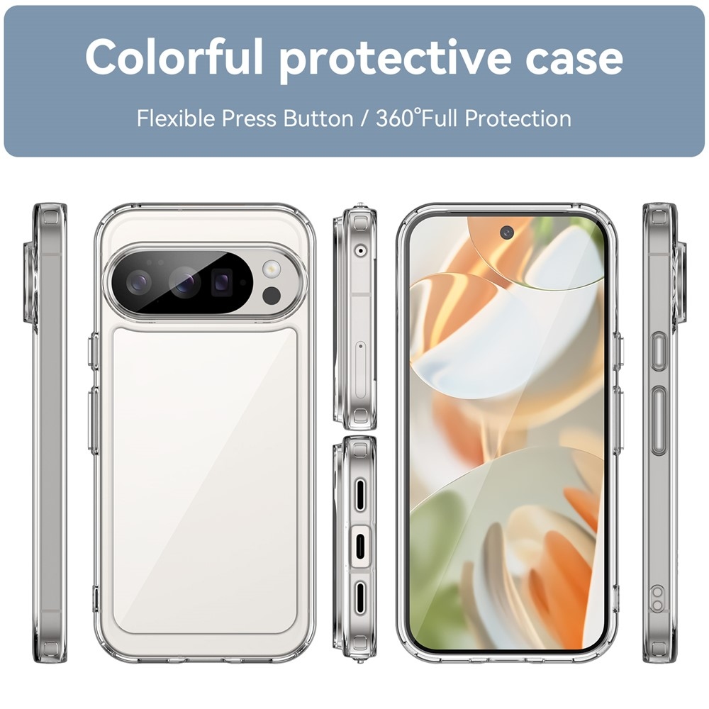 Gélový obal s pevným chrbtom na Google Pixel 10 Pro/Pixel 10 - priehľadný