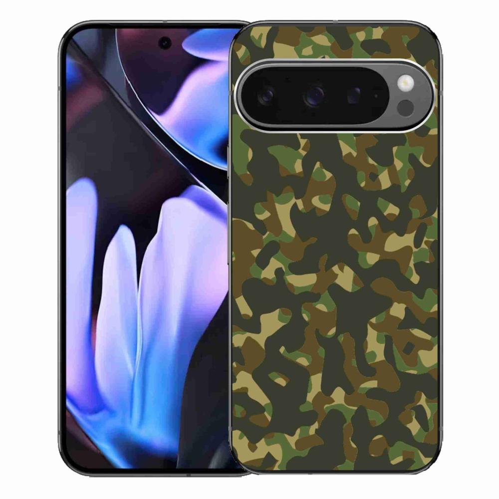 Gélový kryt mmCase na Google Pixel 9 Pro XL - maskáčový vzor 1