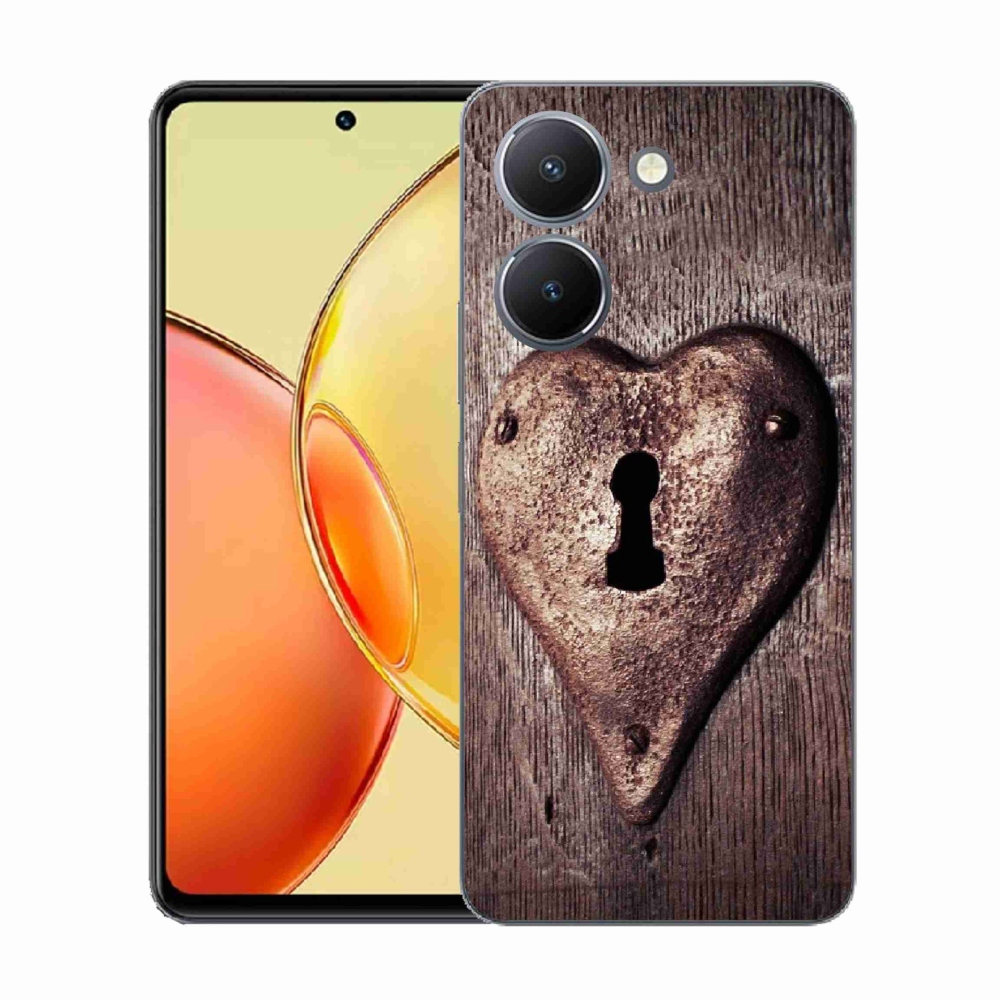 Gélový kryt mmCase na Vivo Y36 - zámok v tvare srdca