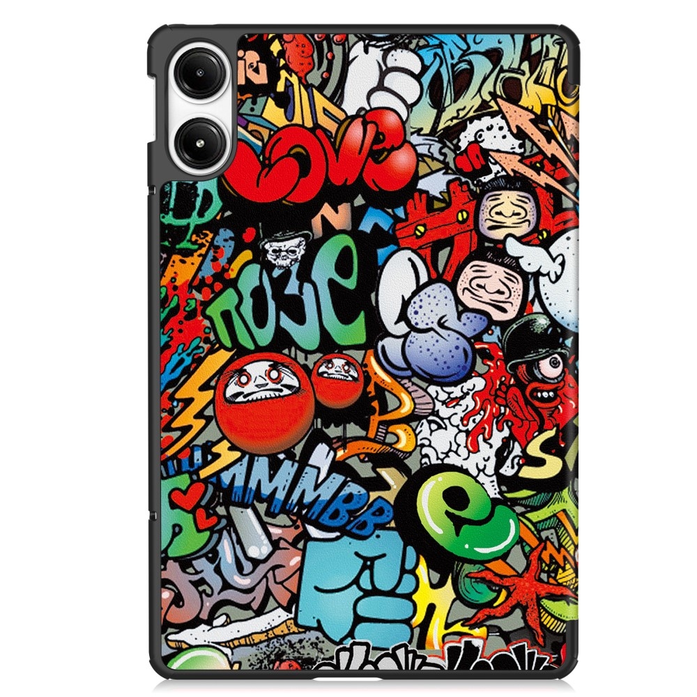 Patte chytré zatváracie púzdro na tablet Xiaomi Redmi Pad Pro 4G/5G - graffiti