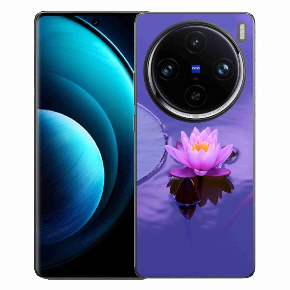 Gélový obal mmCase na Vivo X100 Pro 5G - kvet na hladine