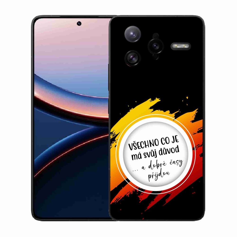 Gélový kryt mmCase na Xiaomi Poco F7 Ultra - citát 3 čierne pozadie