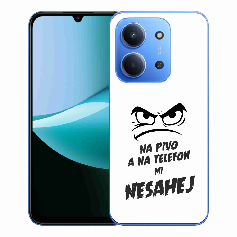 Gélový kryt mmCase na Xiaomi Redmi 15C 4G/5G (173mm) - pivný motív 2 biele pozadie