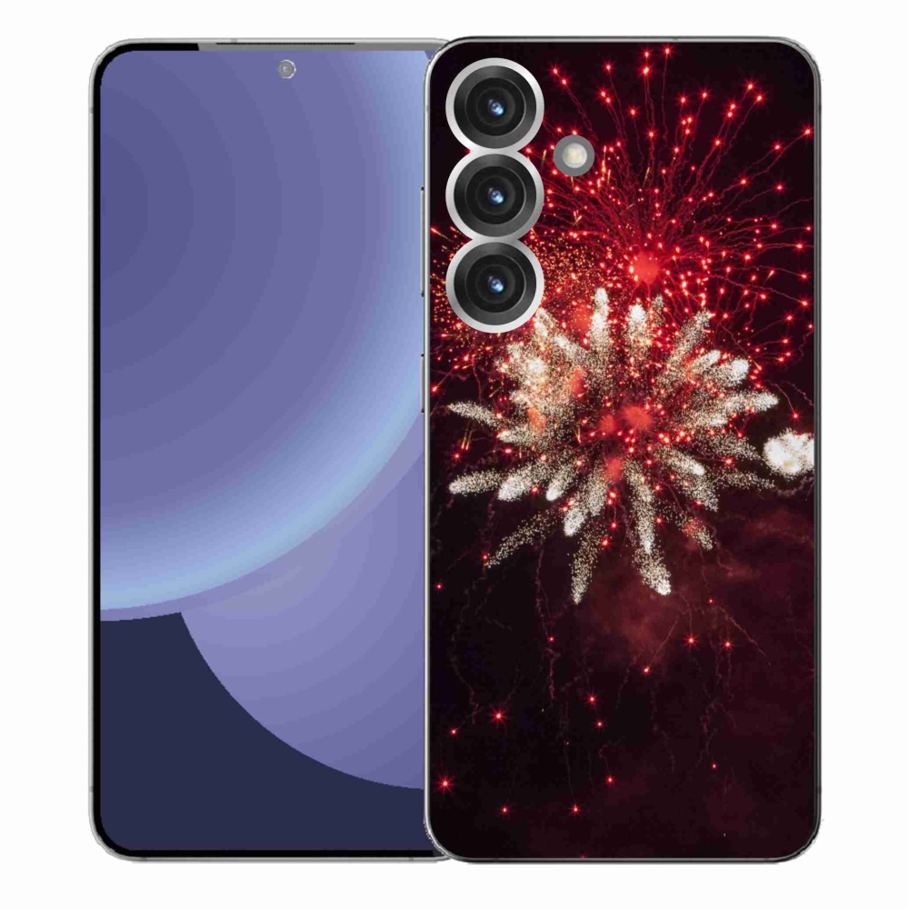 Gélový kryt mmCase na Samsung Galaxy S25+ - ohňostroj