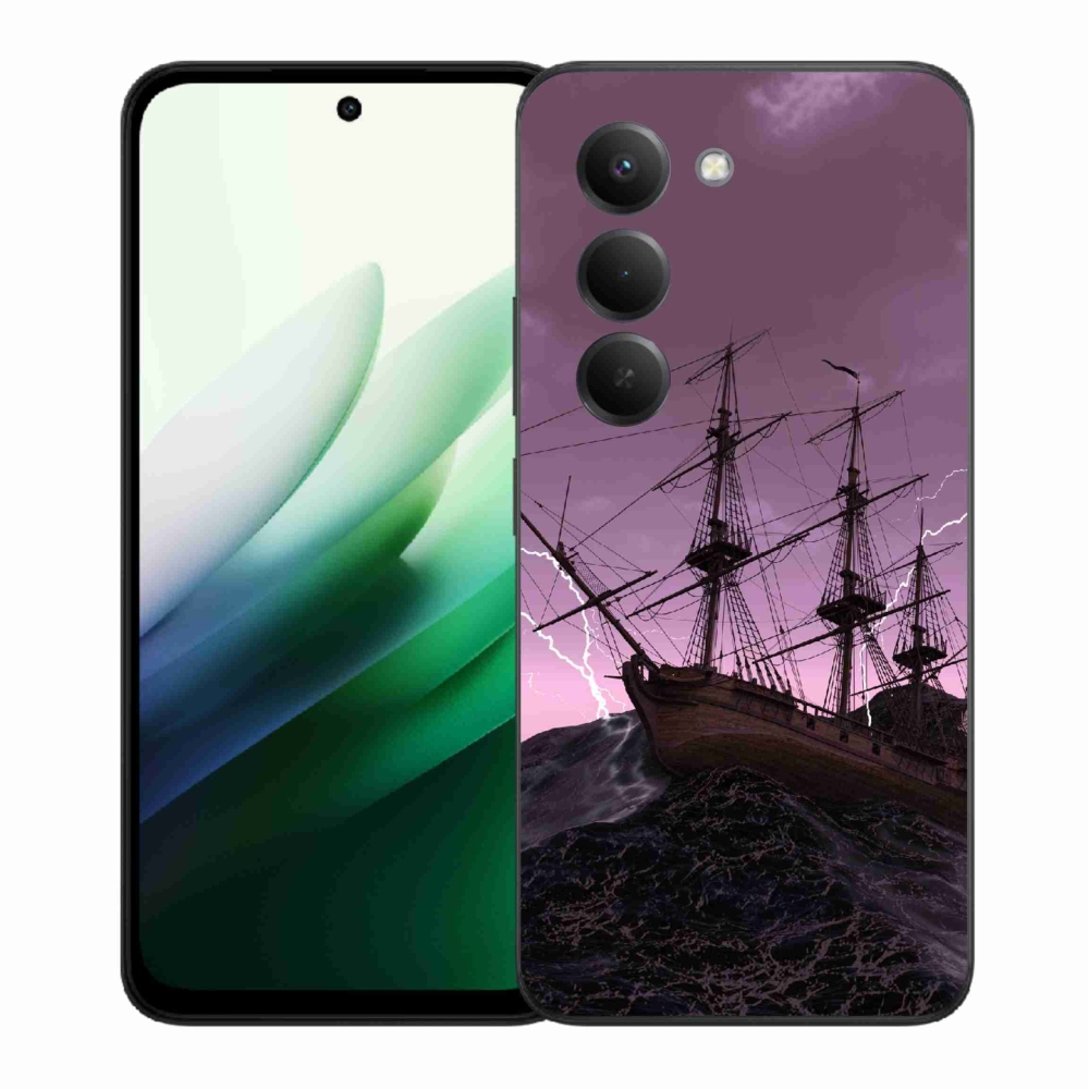 Gélový kryt mmCase na Xiaomi Redmi 15 5G (169mm) - loď v búrke
