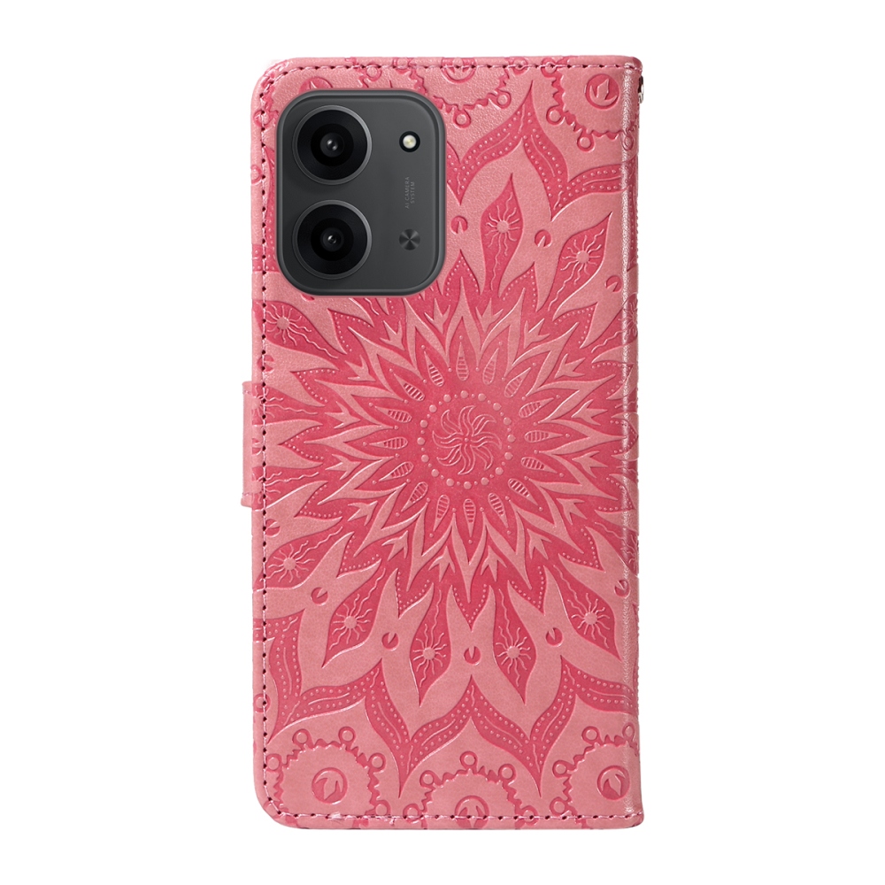 Sunflower knižkové púzdro na Xiaomi Redmi 15C 4G/5G (173mm) - ružové