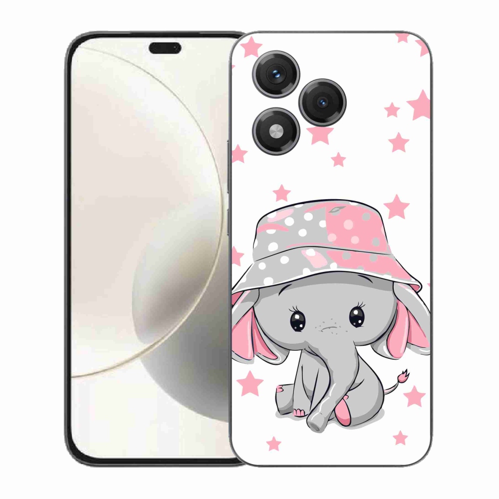 Gélový kryt mmCase na Honor 400 Lite - ružový slon