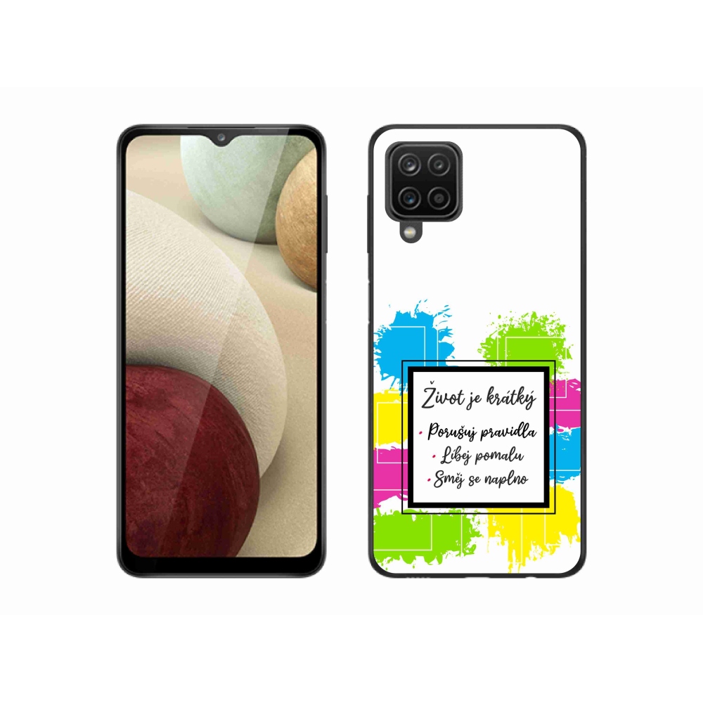 Gélový kryt mmCase na Samsung Galaxy M12 - citát 5 biele pozadie