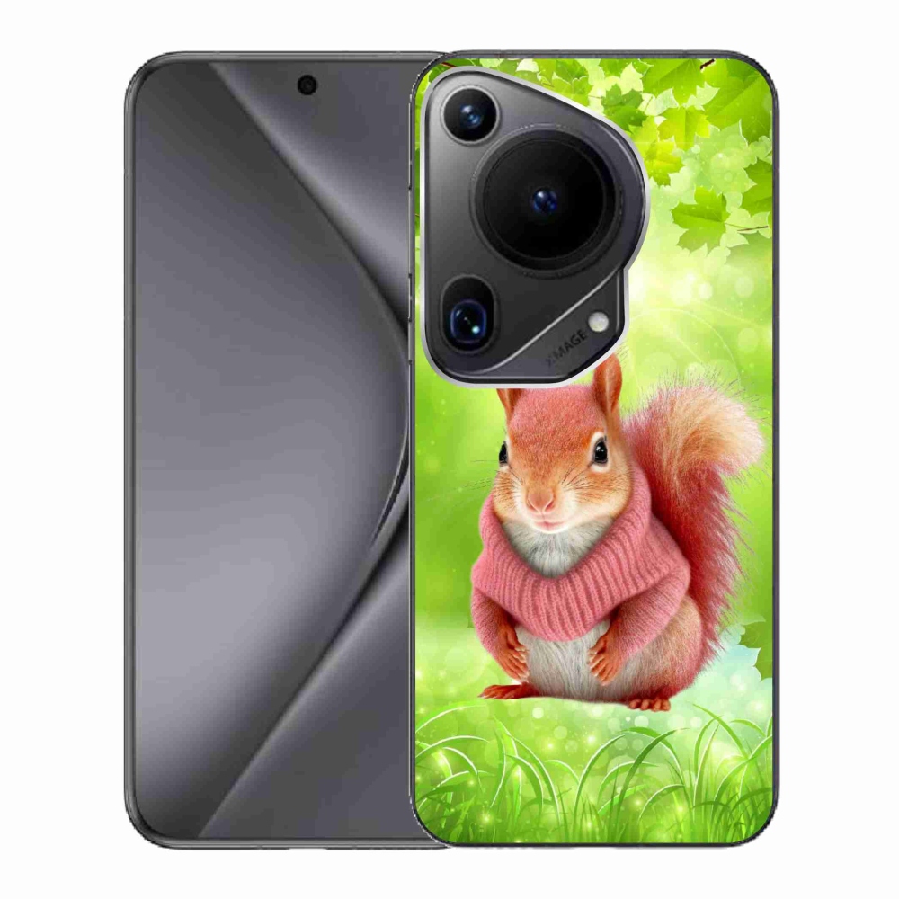 Gélový kryt mmCase na Huawei Pura 70 Ultra - veverička vo svetri