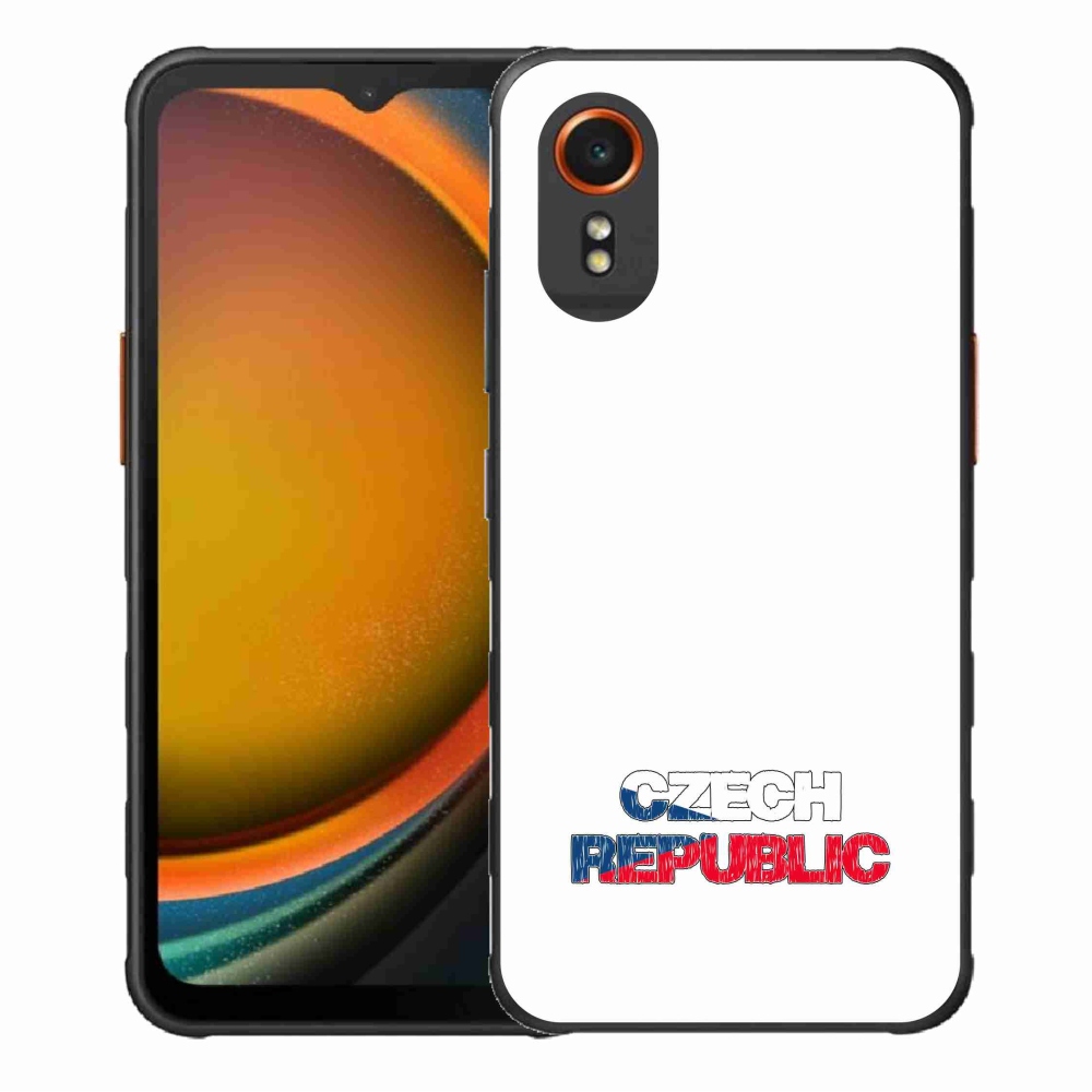 Gélový kryt mmCase na Samsung Galaxy Xcover 7 - Czech Republic biele pozadie