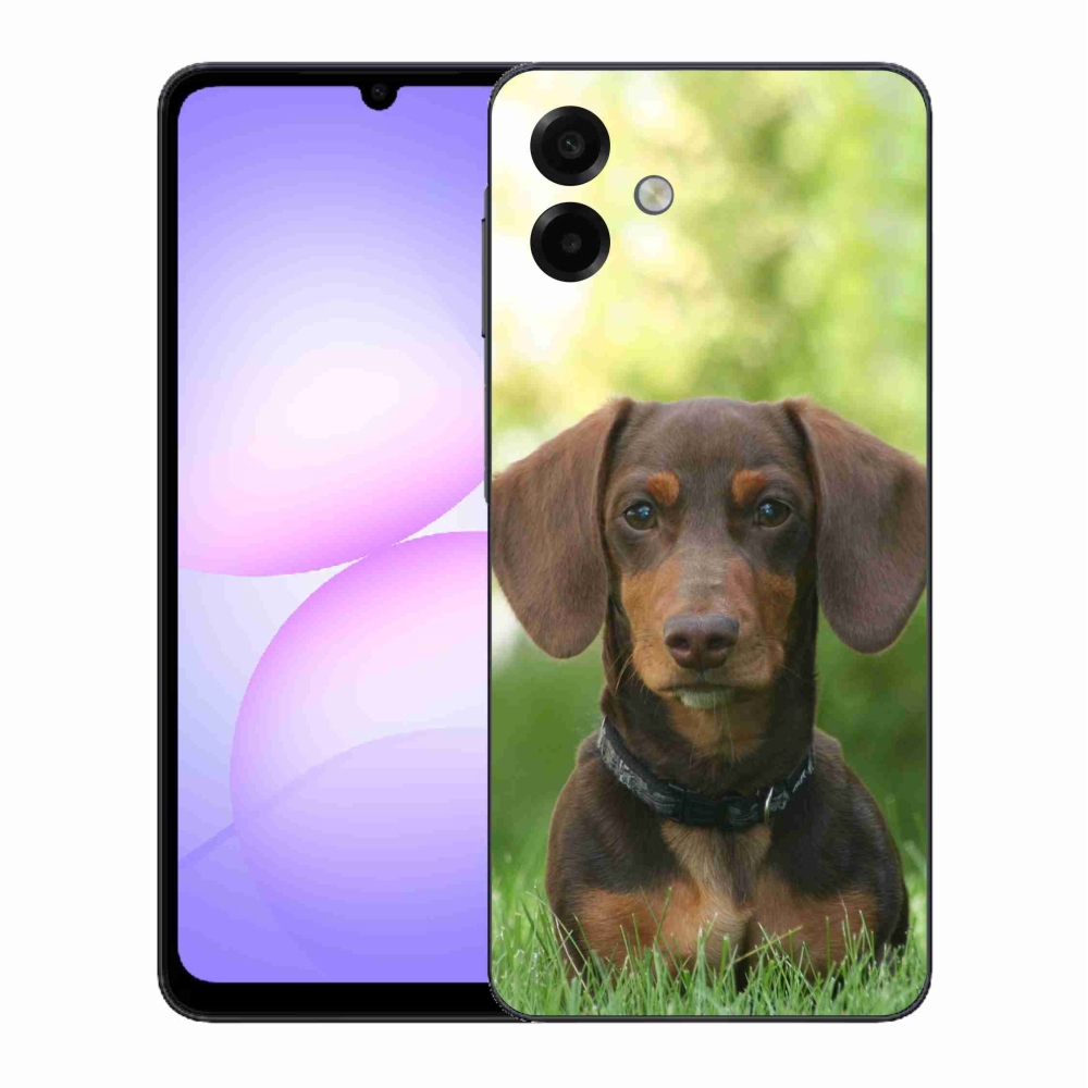 Gélový kryt mmCase na Samsung Galaxy A07 4G - hnedý jazvečík