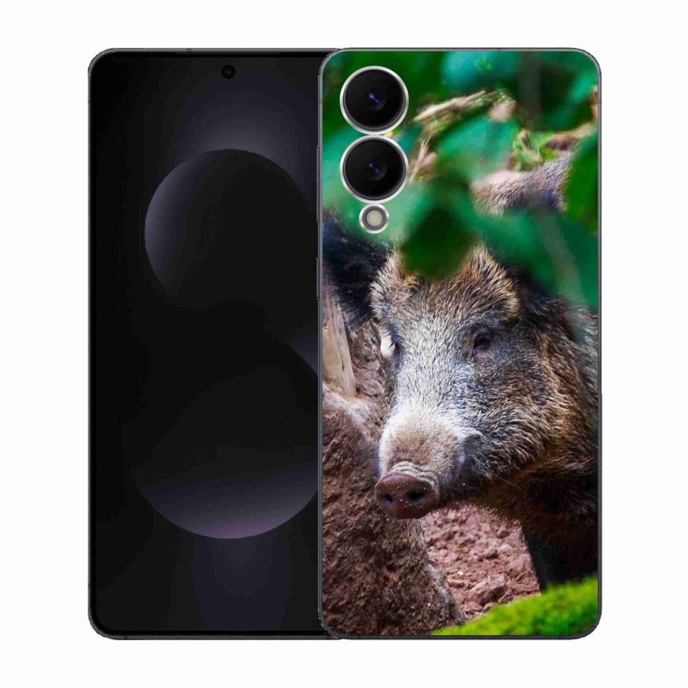 Gélový kryt mmCase na Samsung Galaxy S25 Edge - divoké prasa