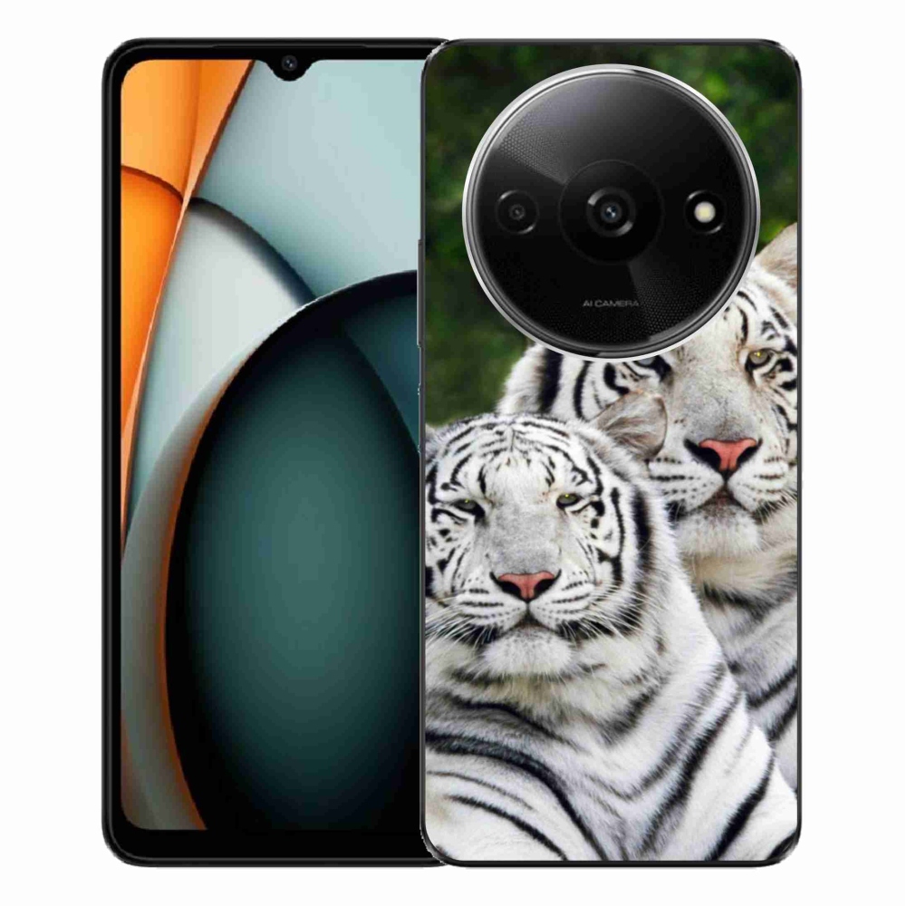 Gélový obal mmCase na Xiaomi Redmi A3 - bieli tigre