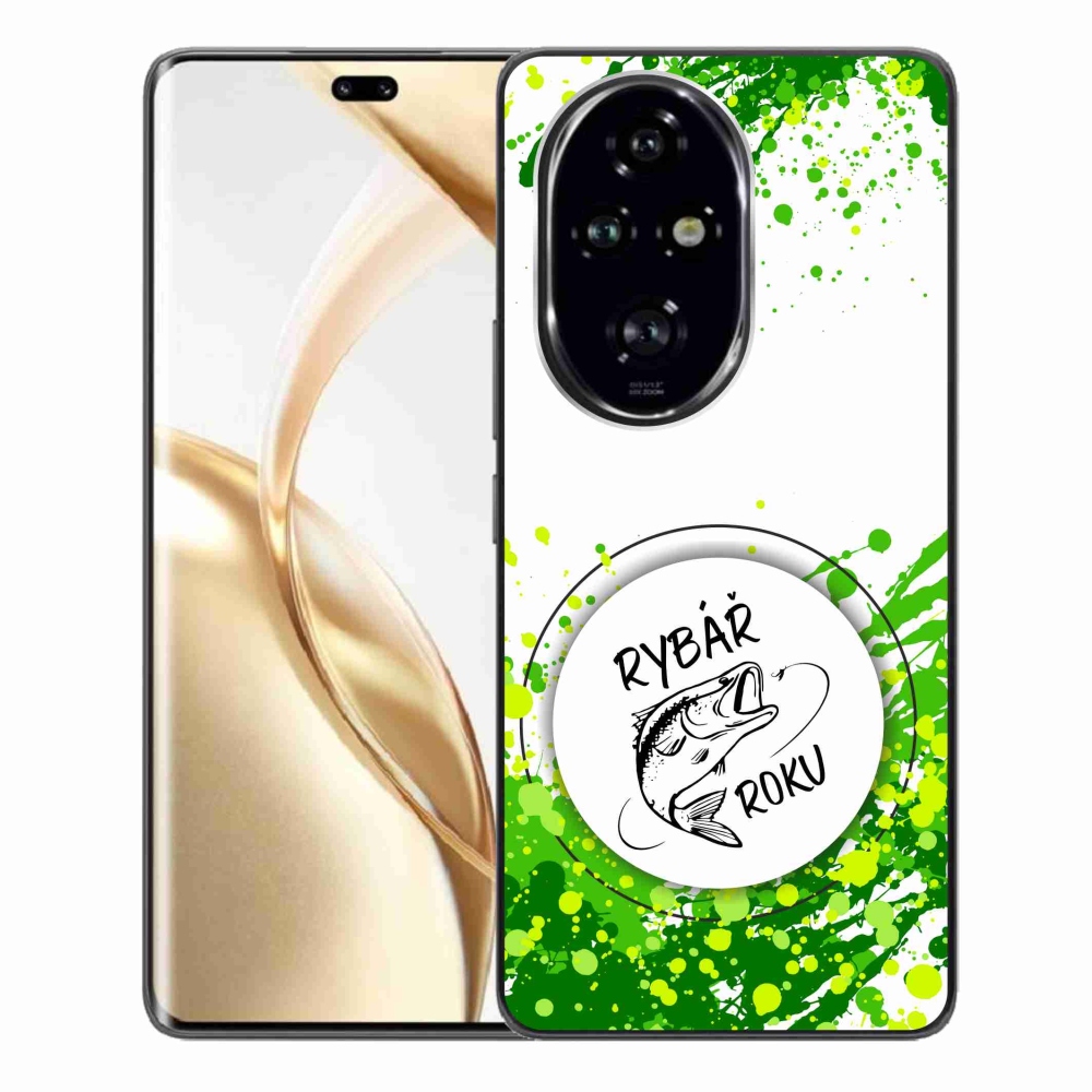 Gélový kryt mmCase na Honor 200 Pro 5G - rybár roka biele pozadie