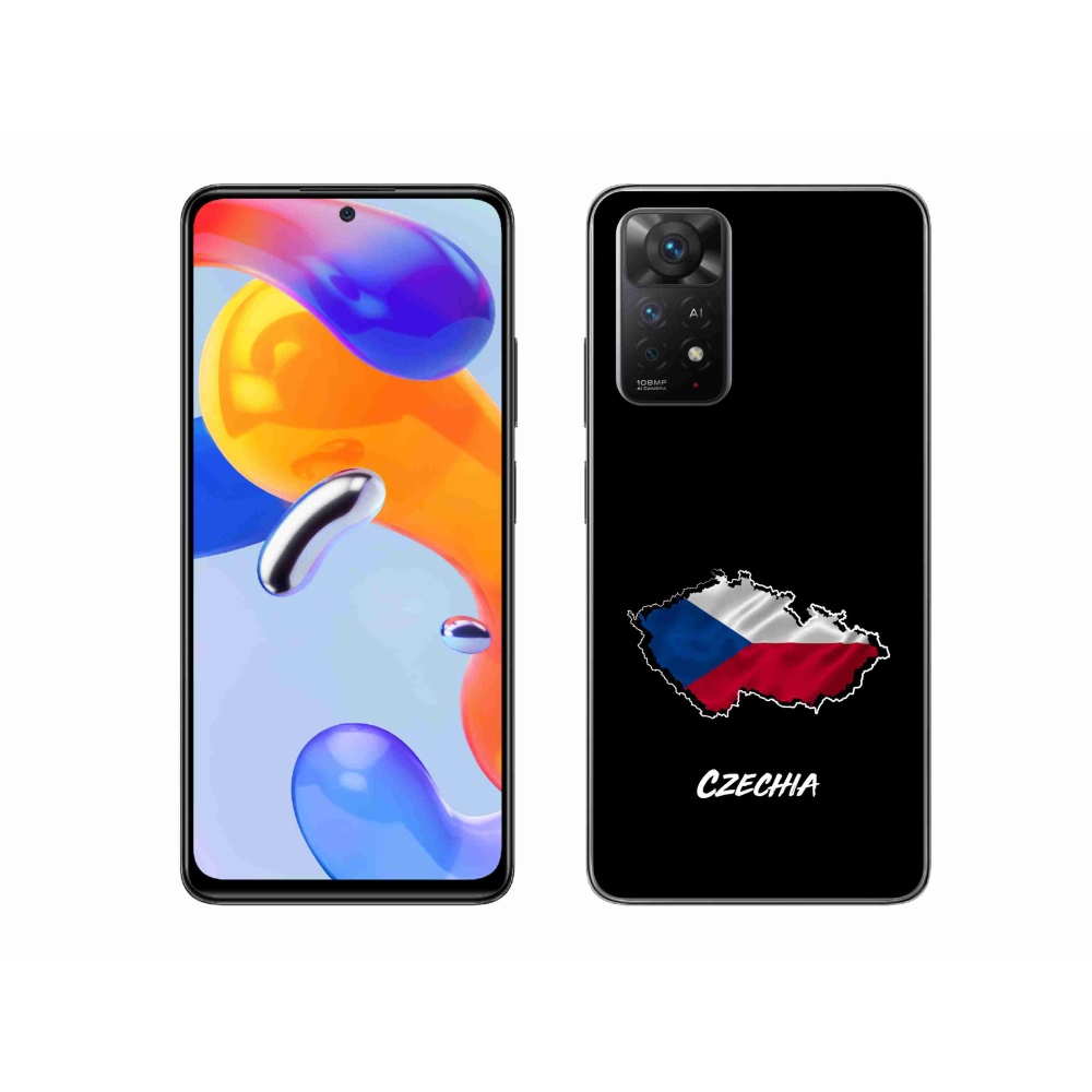 Gélový kryt mmCase na Xiaomi Redmi Note 11 Pro 4G/5G - Czechia čierne pozadie