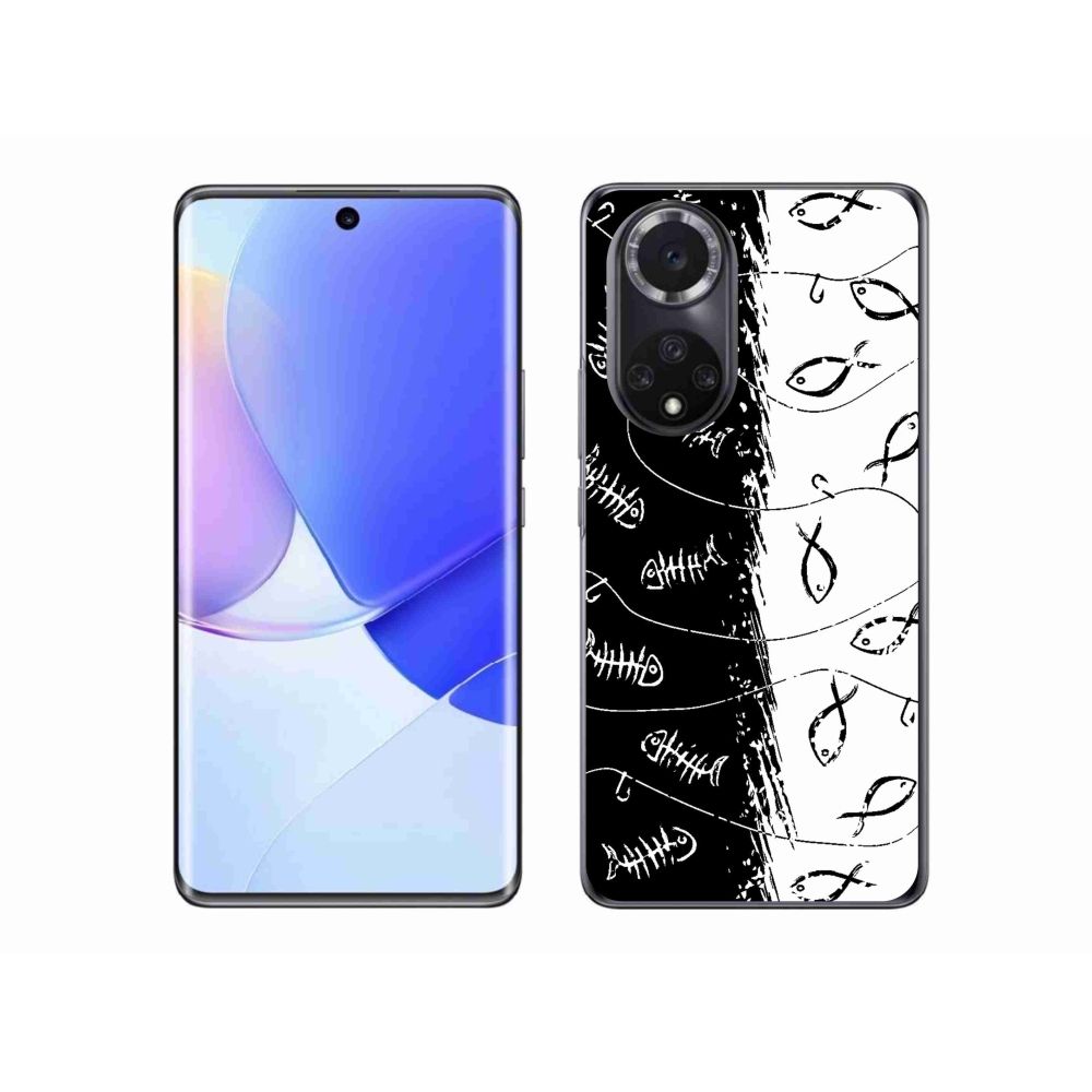 Gélový kryt mmCase na Huawei Nova 9 - kostry a rybky