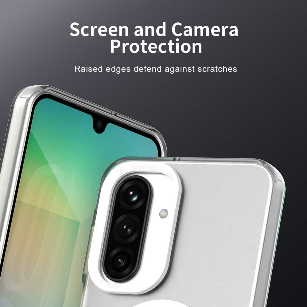 Candy gélový obal s MagSafe na Samsung Galaxy A17 5G - biely