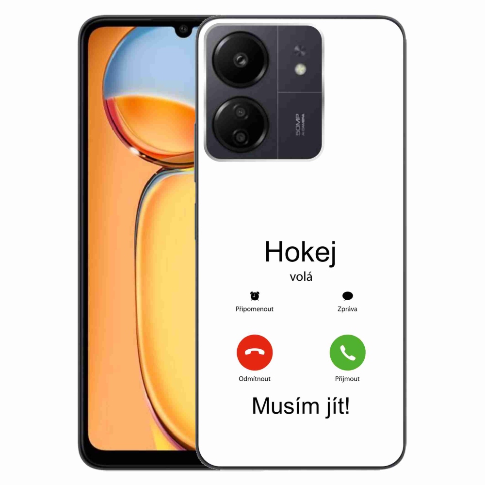 Gélový kryt mmCase na Xiaomi Poco C65/Redmi 13C - hokej volá biele pozadie