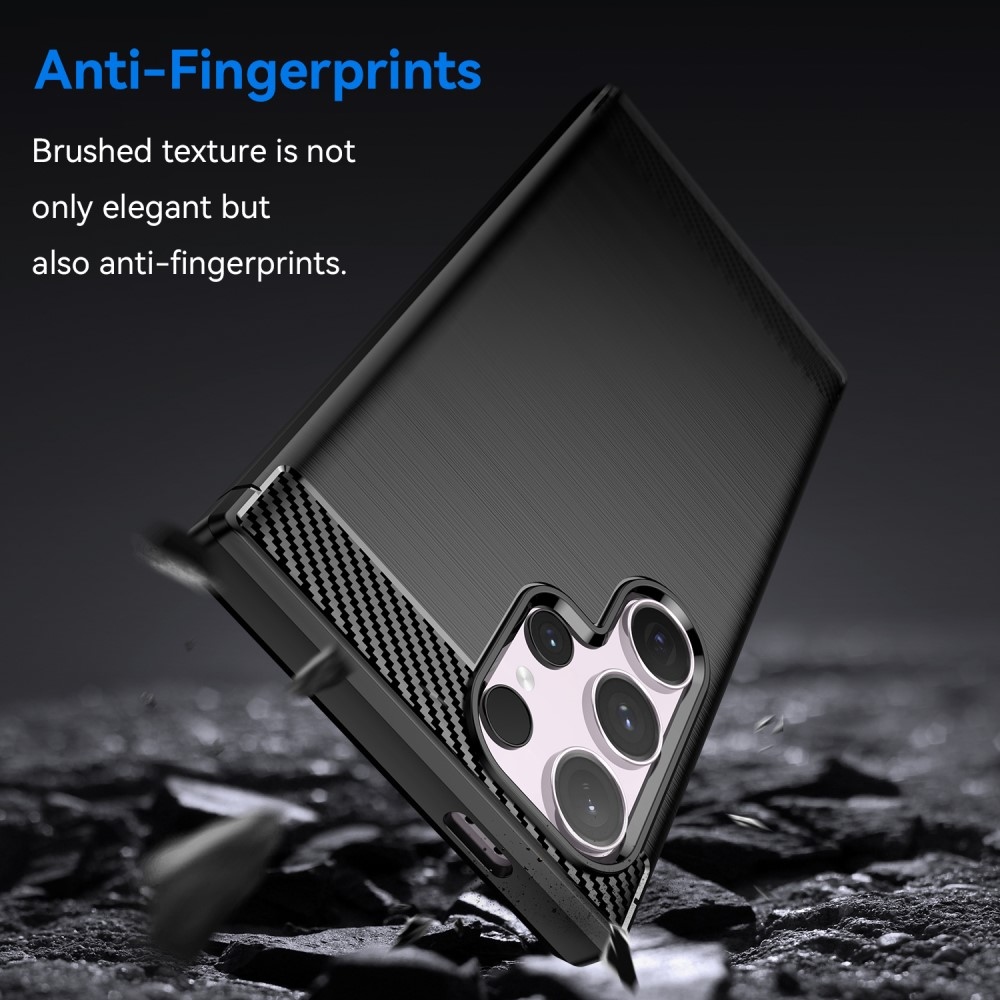 Carbon odolný gélový obal na Samsung Galaxy S24 Ultra - čierny