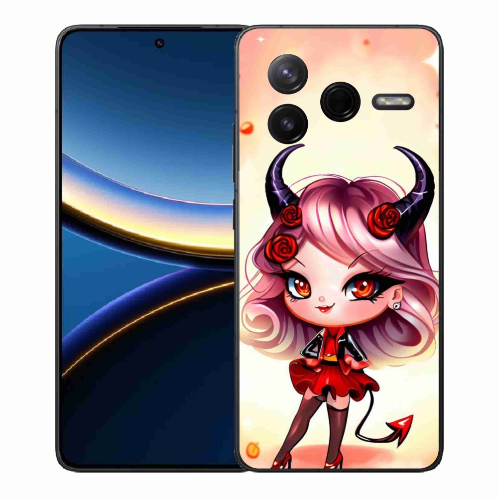 Gélový kryt mmCase na Xiaomi Poco F7 Pro - kreslená čertica