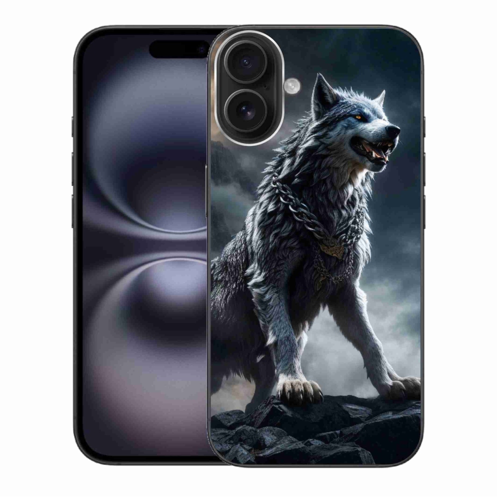 Gélový kryt mmCase na iPhone 16 Plus - vlk 1