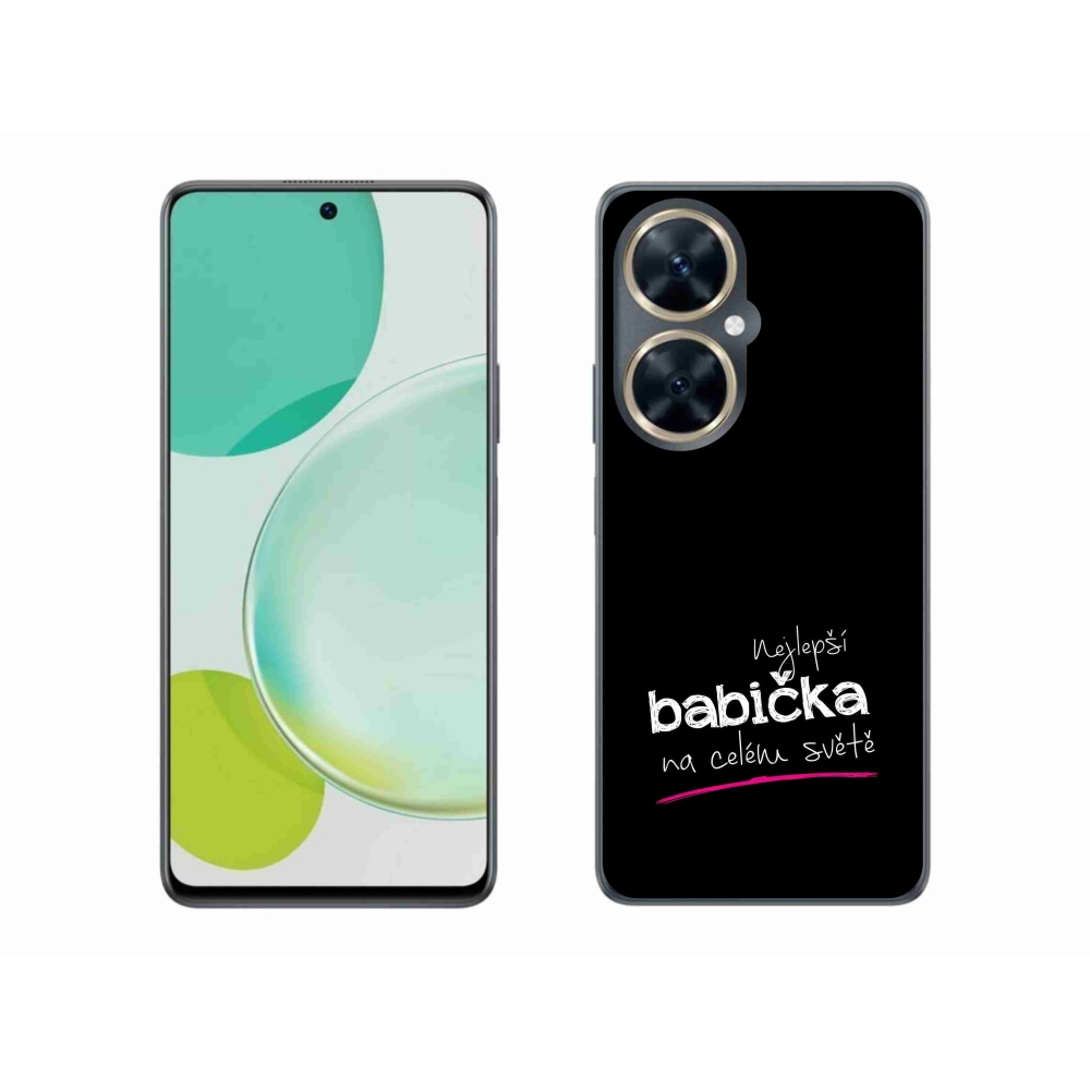 Gélový kryt mmCase na Huawei Nova 11i - najlepšia babička 4 čierne pozadie