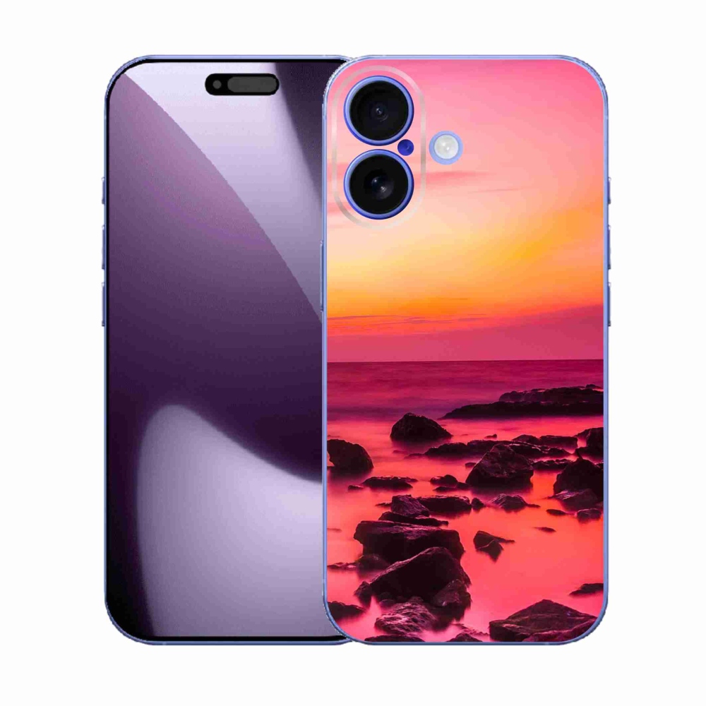 Gélový kryt mmCase na iPhone 17 - more a žiara