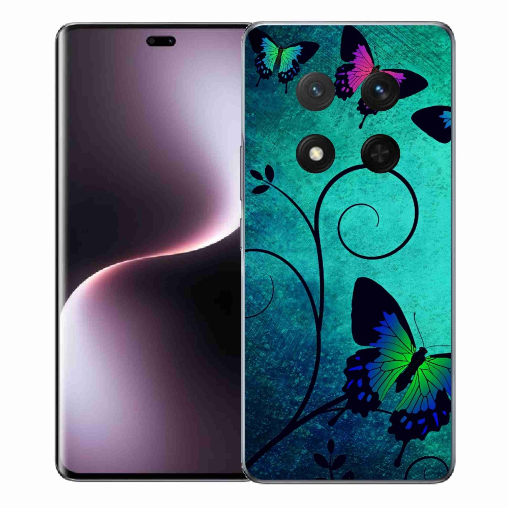 Gélový kryt mmCase na Honor Magic 7 Lite 5G - farební motýle