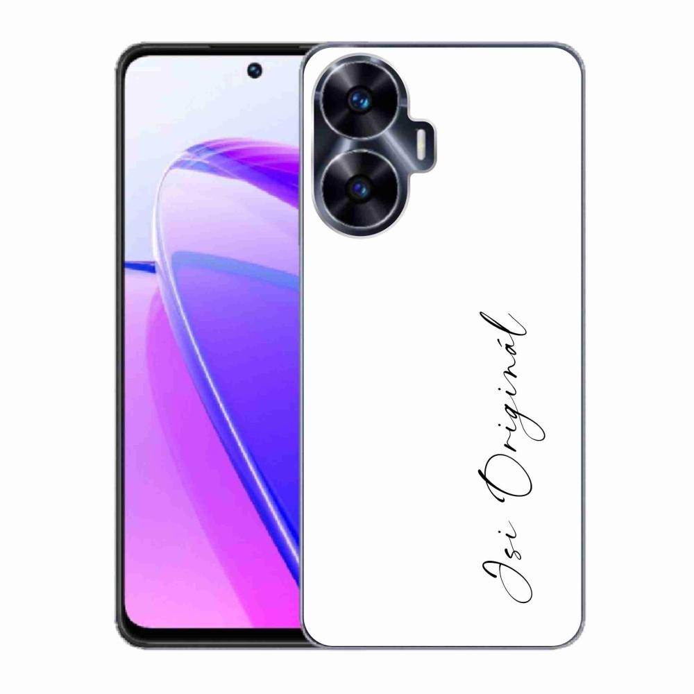 Gélový kryt mmCase na Realme C55 - si originál biele pozadie
