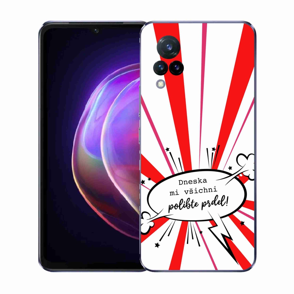 Gélový kryt mmCase na Vivo V21 4G/5G - vtipný text 15 biele pozadie