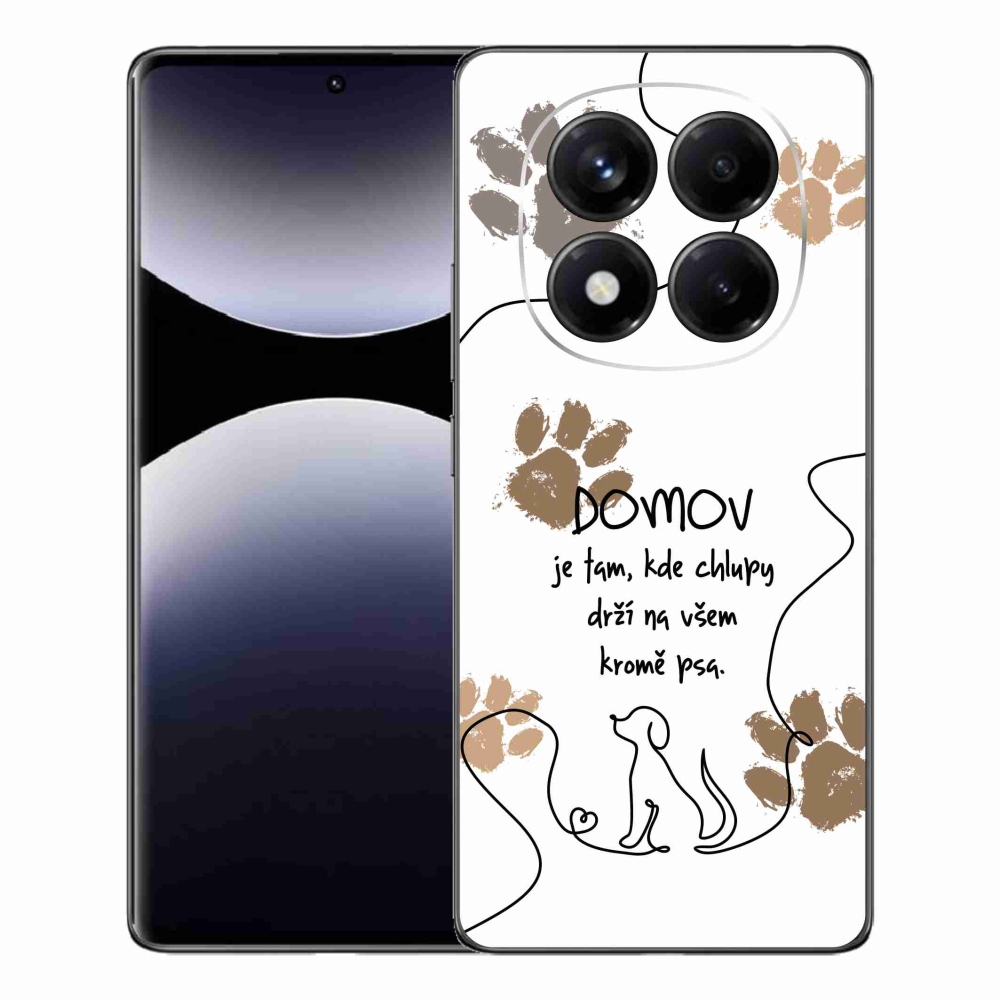 Gélový kryt mmCase na Xiaomi Redmi Note 14 Pro - psí motív biele pozadie