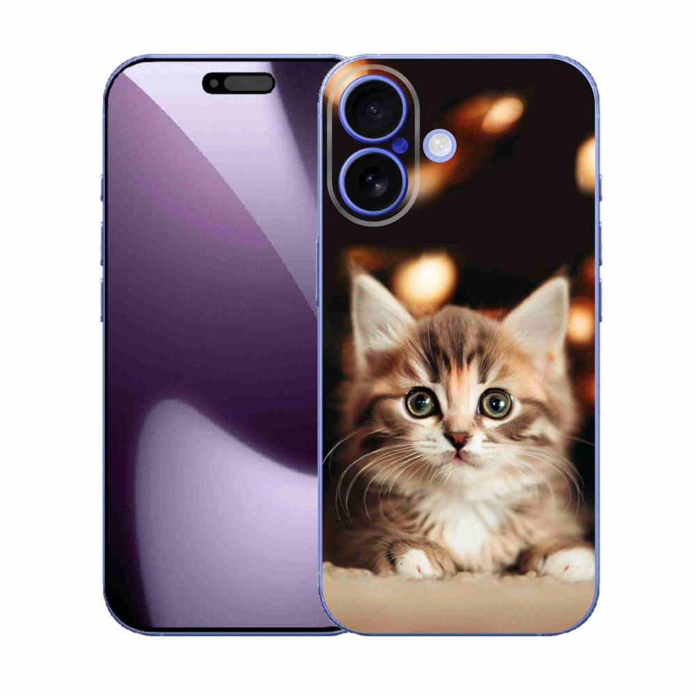 Gélový kryt mmCase na iPhone 17 - roztomilé mačiatko 2