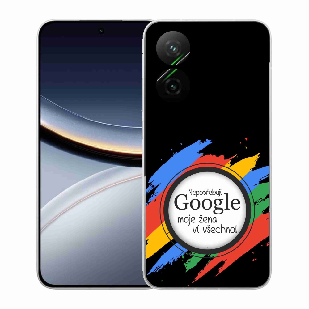 Gélový kryt mmCase na Xiaomi Poco F7 5G - žena vie všetko čierne pozadie