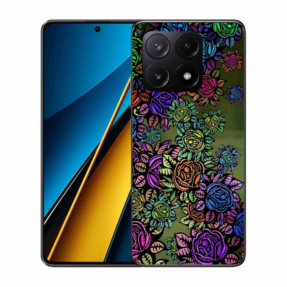 Gélový kryt mmCase na Xiaomi Poco X6 Pro 5G - kvety 6