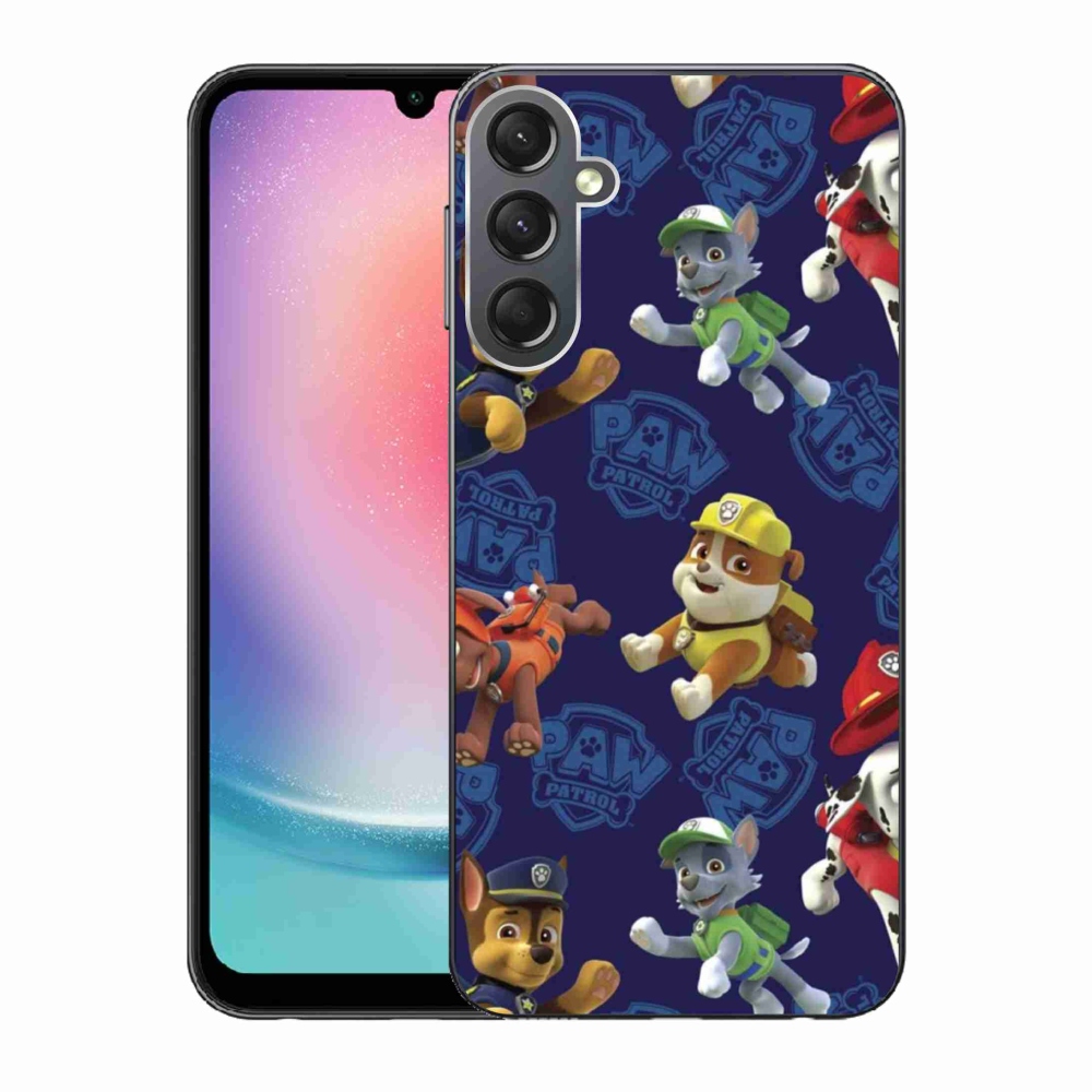 Gélový kryt mmCase na Samsung Galaxy A24 - labková patrola 1