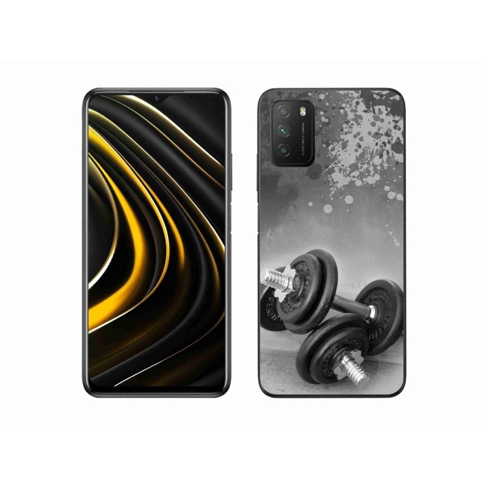 Gélový kryt mmCase na Xiaomi Poco M3 - činky 1