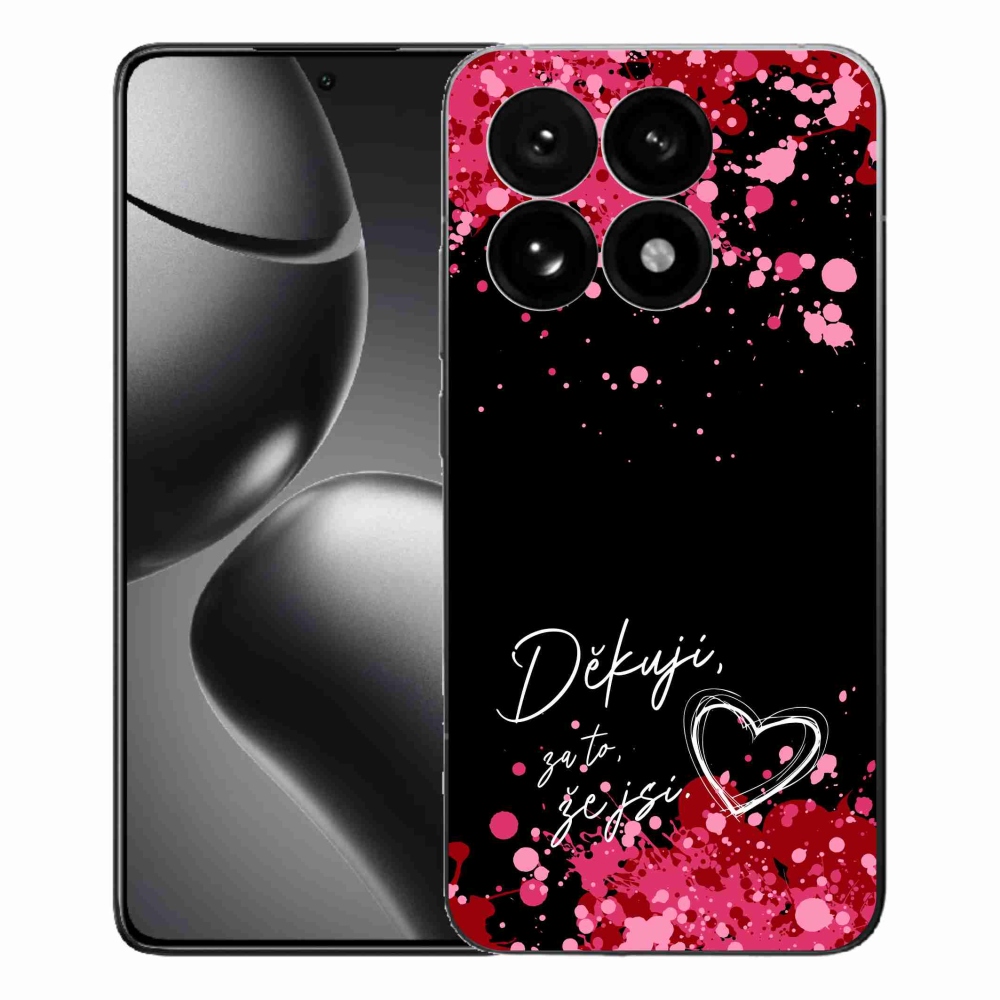Gélový kryt mmCase na Xiaomi 15T - zamilovaný text 2 čierne pozadie